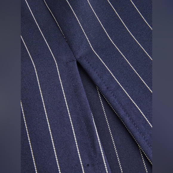 Cider- HIGH WAIST STRIPE SPLIT BUTTON MAXI SKIRT - Picture 4 of 5